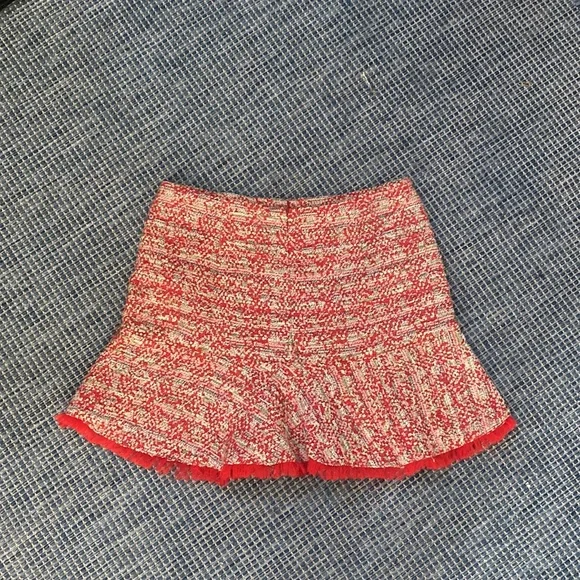 Red Zara Basic Collection Skirt - Picture 2 of 2